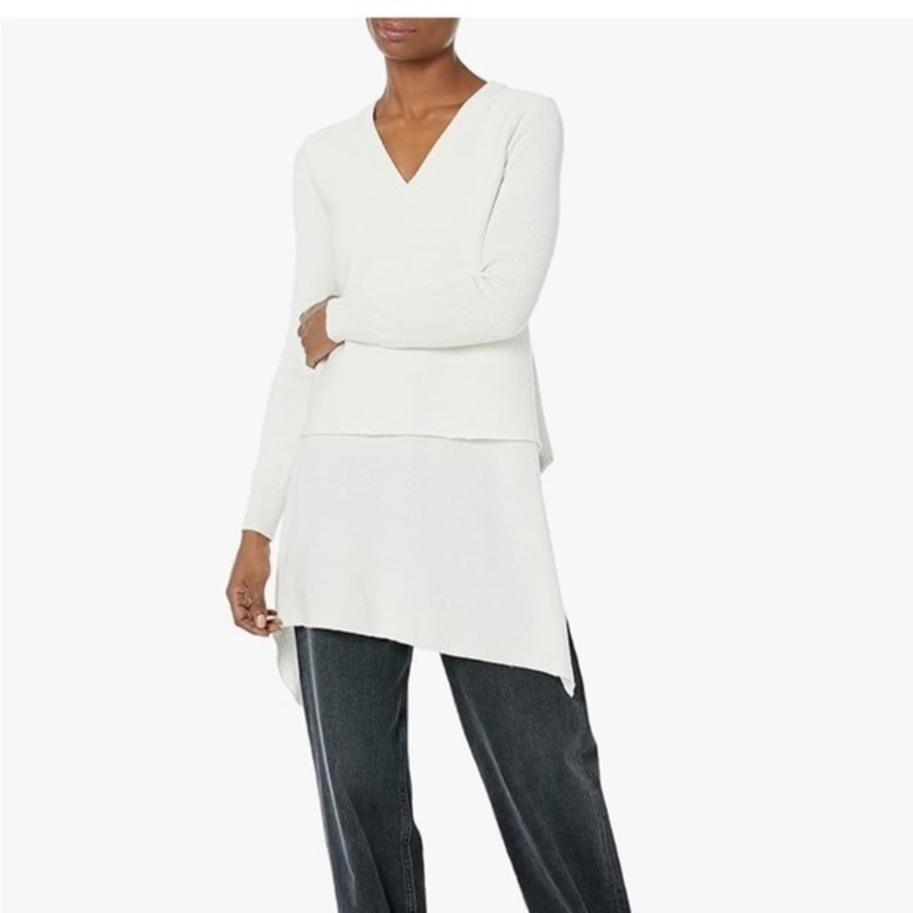 Derek Lam Ivory Asymmetrical Sweater XS